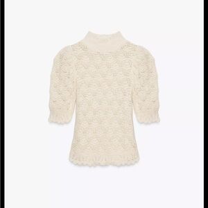 Zara Romantic Rib Knit Sweater